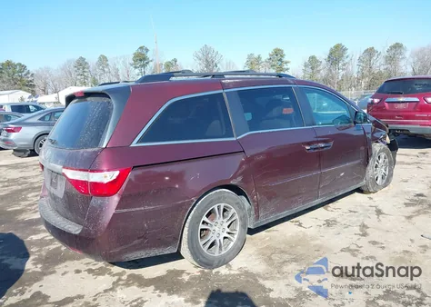 2011 Honda Odyssey Ex-L из США, поврежденный, VIN 5FNRL5H65BB059537